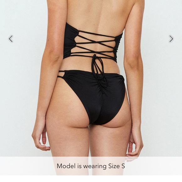 In a Ruche Swimsuit. NWT onepiece swimsuit by we are Haht - Picture 2 of 6